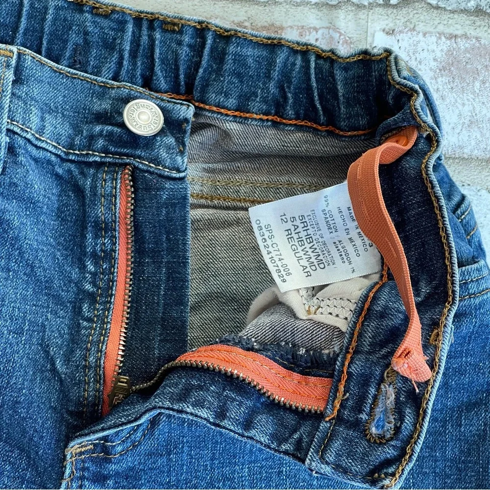 Wrangler Jeans Boys Size 12 Regular | Adjustable Waistband | Medium Wash - Picture 5 of 10
